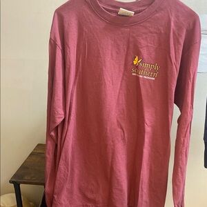 Simply Southern Maroon Long Sleeve Shirt